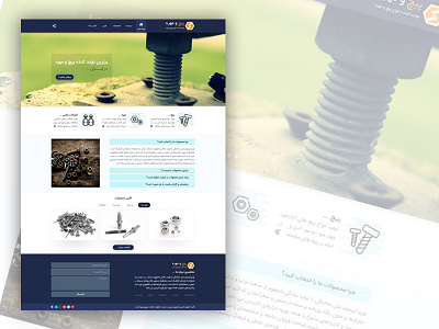 Bolts manufacturer minimal web UI design ...