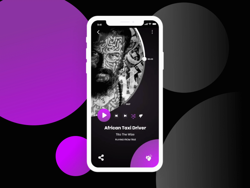 Music Player dailyui design mobile music app music player ui