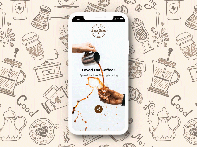 Bean Bean coffee dailyui design logo ui