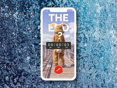 The End - what will you do? bunny countdown timer dailyui motion timer ui