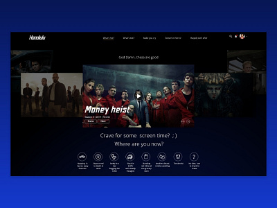 Honolulu - Your Island Of Freedom dailyui dashboard ui design tv app ui