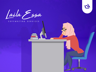 Laila Essa Illustrations dubai flat illustration graphics laila landing page modern muslim girl rabbixel vector illustration web illustration