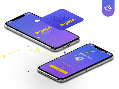 Agent - UI/UX Design agent graphics interface design iphonex mobile app product design rabbixel ui design uiux vector design