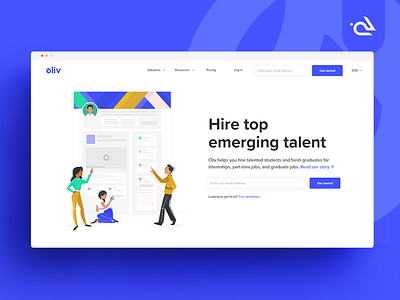 Olive - Landing Page Illustration