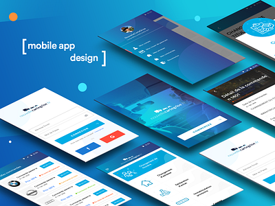 Nouvelle Cartegise App UI-UX Design andriod applications business design mobile app modern ui vector