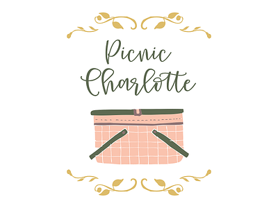 picnic charlotte feminine light logo simple