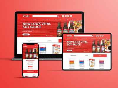 Vital branding graphic design ui