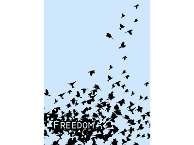 Freedom poster desing freedom graphic poster