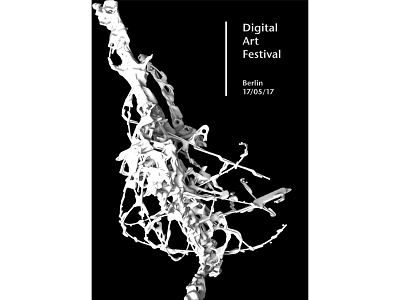 Digital Art Festival art design digital parametric poster