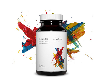 Sawubona- supplement packaging art design graphic packaging