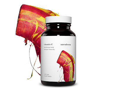 Sawubona- supplement packaging art design graphic packaging