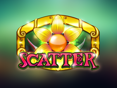 Flower Scatter Symbol casino flower gold gold frame scatter slot