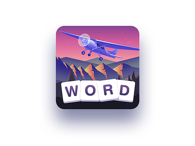 Word Travel game icon icon mobile game word word game word icon word puzzle word travel