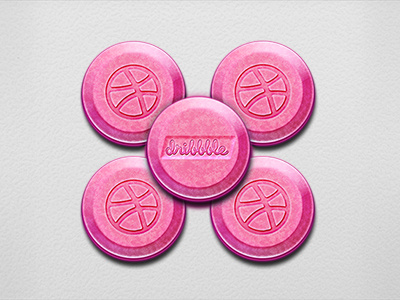 Dribbble Debut debut dribbble photoshop pill shot thanks