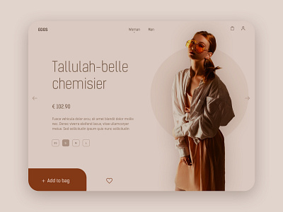 Fashion e-commerce - Product page