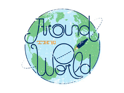 Around the World Tshirt Design beer earth world