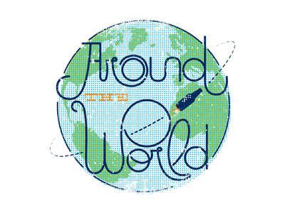 Around the World Tshirt Design