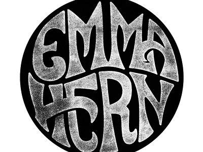 Emma Hern Logo 60s hippy logo music