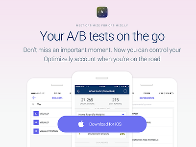 Optimize.ly for iPhone fun ios metrics side project