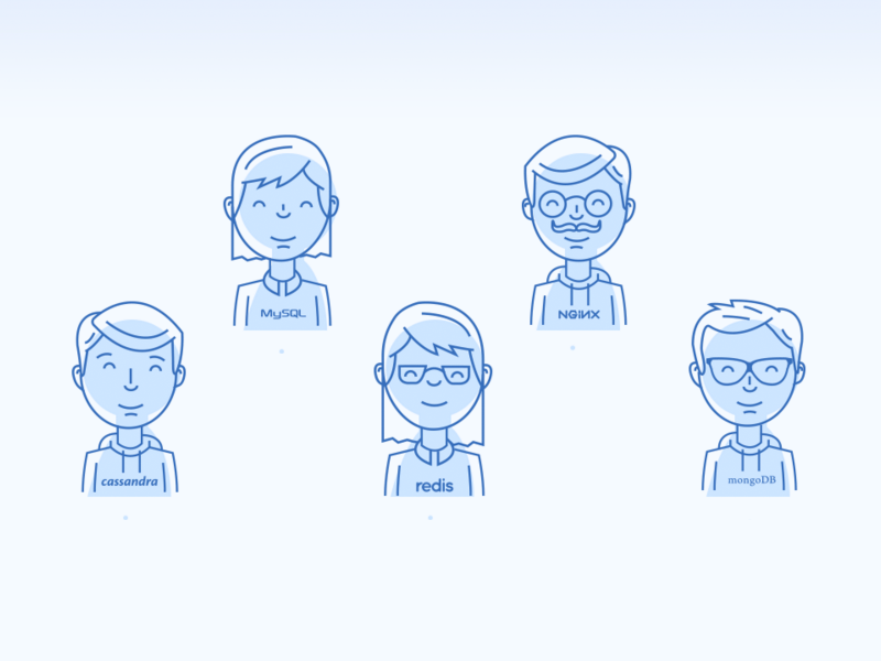 Teams/Hipsters Illustration by Patrick Algrim on Dribbble