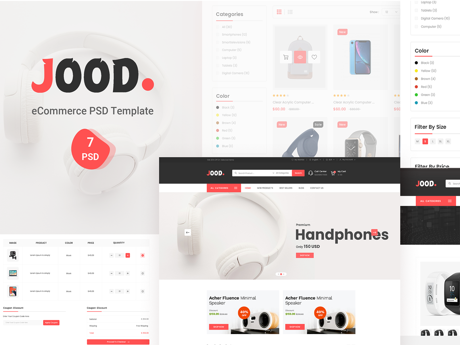 Download Jood E Commerce Psd Template By Ahmed Sokar On Dribbble PSD Mockup Templates