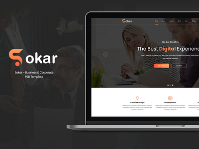 Sokar - Business & Corporate PSD Template agency business corporate design creative creative design design marketingv themeforest ux ux ui web deisgn