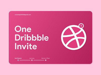 Dribbble Invite Giveaway art art designer design draft dribbble dribbble invite giveaway illustration invitation invite invite giveaway invites logo player vector