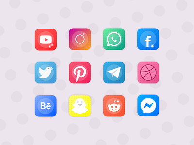 Social Icons app app icon art art designer branding design icon illustration logo logodesign logos social social app social icons social media social media design
