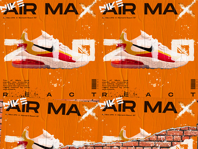 Random poster #001 airmax art brand color craft graphicdesign handmade nike poster print sneaker sneakerhead typography
