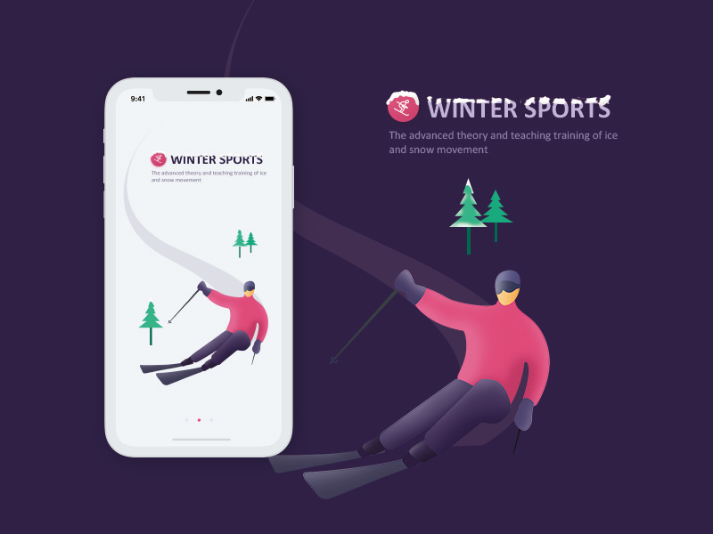 winter sports by Key on Dribbble