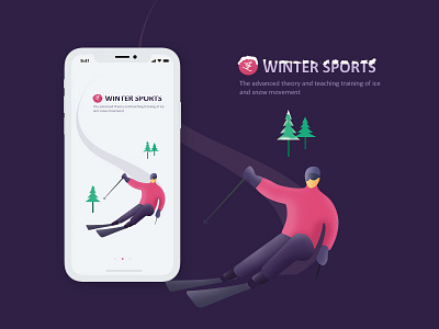 winter sports design ui