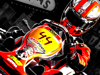 SuperNationals XVI Key Art karting las vegas poster racing stylized vegas