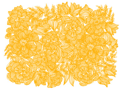 dense bouquet digital illustration floral flowers illustration illustrations illustrator lines nature nkpcreate spring wip