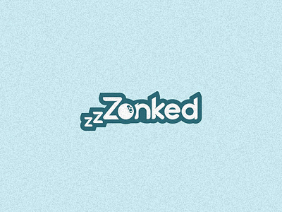 Zonked logo branding handlettering logo typography