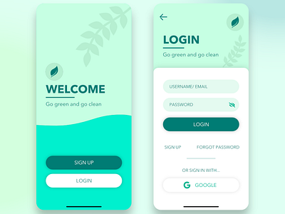 Fresh Login Screen (Mobile) by David Ng on Dribbble