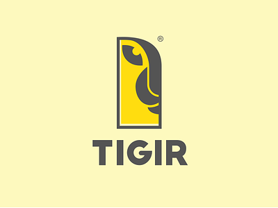 Men's clothing brand-TIGIR brand design logo tiger vi