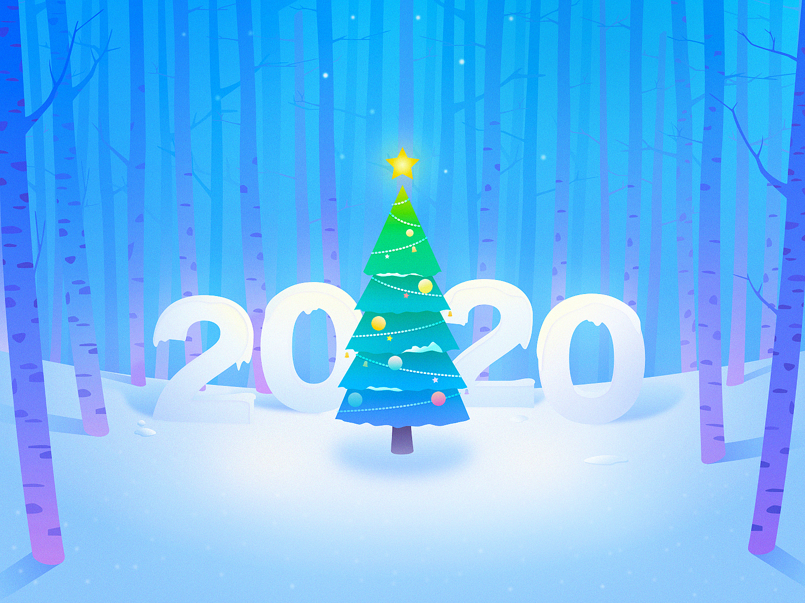 Hi 2020, Find yourself ! 2020 illustration new year sketch
