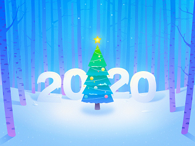 Hi 2020, Find yourself ! 2020 illustration new year sketch