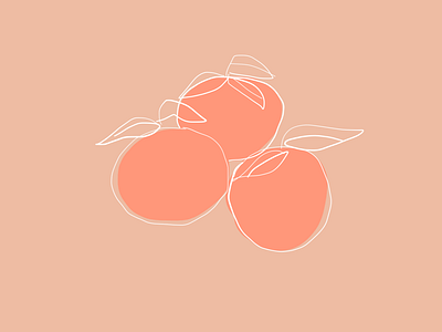 2D Peaches Illustration 2019 2d illustration art inspo peaches peachtones