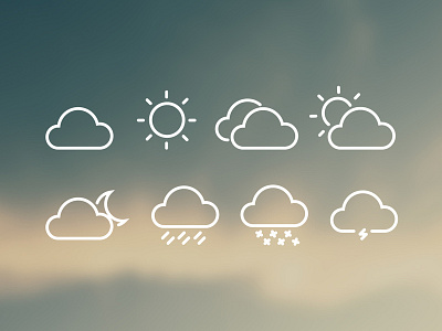 8 FREE Weather Icons freebie freebies iconography icons weather