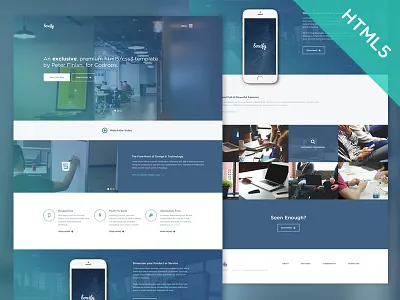 Freebie! "Boxify" HTML5/CSS3 Template for Codrops! boxify css3 free html template free psd freebie html5 template ux design web design