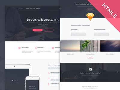 Freebie! Codrops Exclusive HTML5/CSS3 Template 'Sedna'