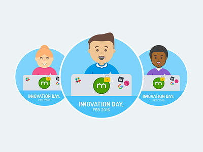 Innovation Day 2016 (Hack-a-thon) @ Domain character hackathon illustration innovation people product design visual design