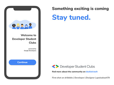 Developer Student Clubs App Design developer student clubs dsc dscindia google google developers ui design uidesign