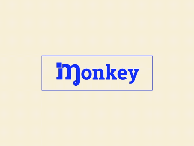 Monkey animation branding graphicdesign logo media monkey motion typographie