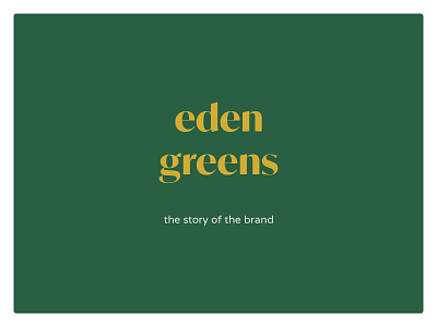 Eden Greens - Visual Branding - Logo