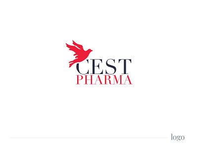 Cest Pharma Branding black blue branding clean colors darkblue design fly gradient illustration logo medical minimalist patterns red simple ui