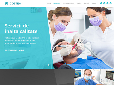 Costea - Dentist Slider angle clean color dentist lines new simple slider