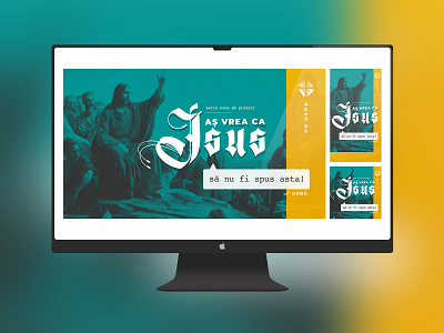 Jesus Said sermons ads ads app church colors design font gothic illustration jesus minimalist old old english post sans serif script social media story turqoise vintage yellow