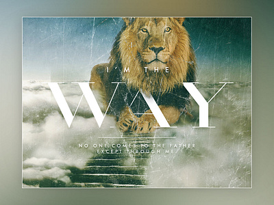 Bible Verse - Lion Way bible bible study bible verse blue clouds collage collageart composition design gray green lion lion logo path photo photoshop sky verse verse of the day yellow